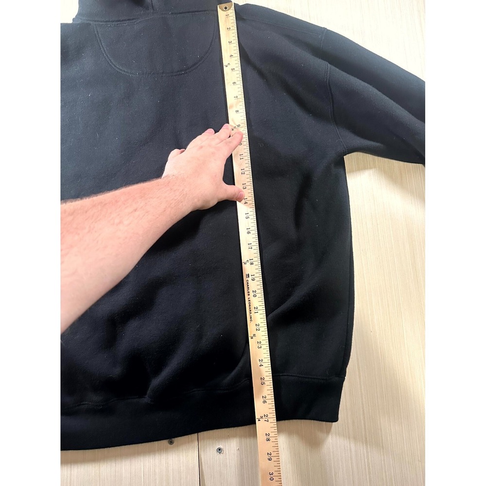 21 Pro Usa Sportswear Hoodie Men Large Black Animal Embroidered Pockets Full Zip - Picture 7 of 8